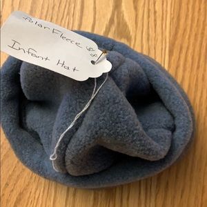 Polar fleece blue hat